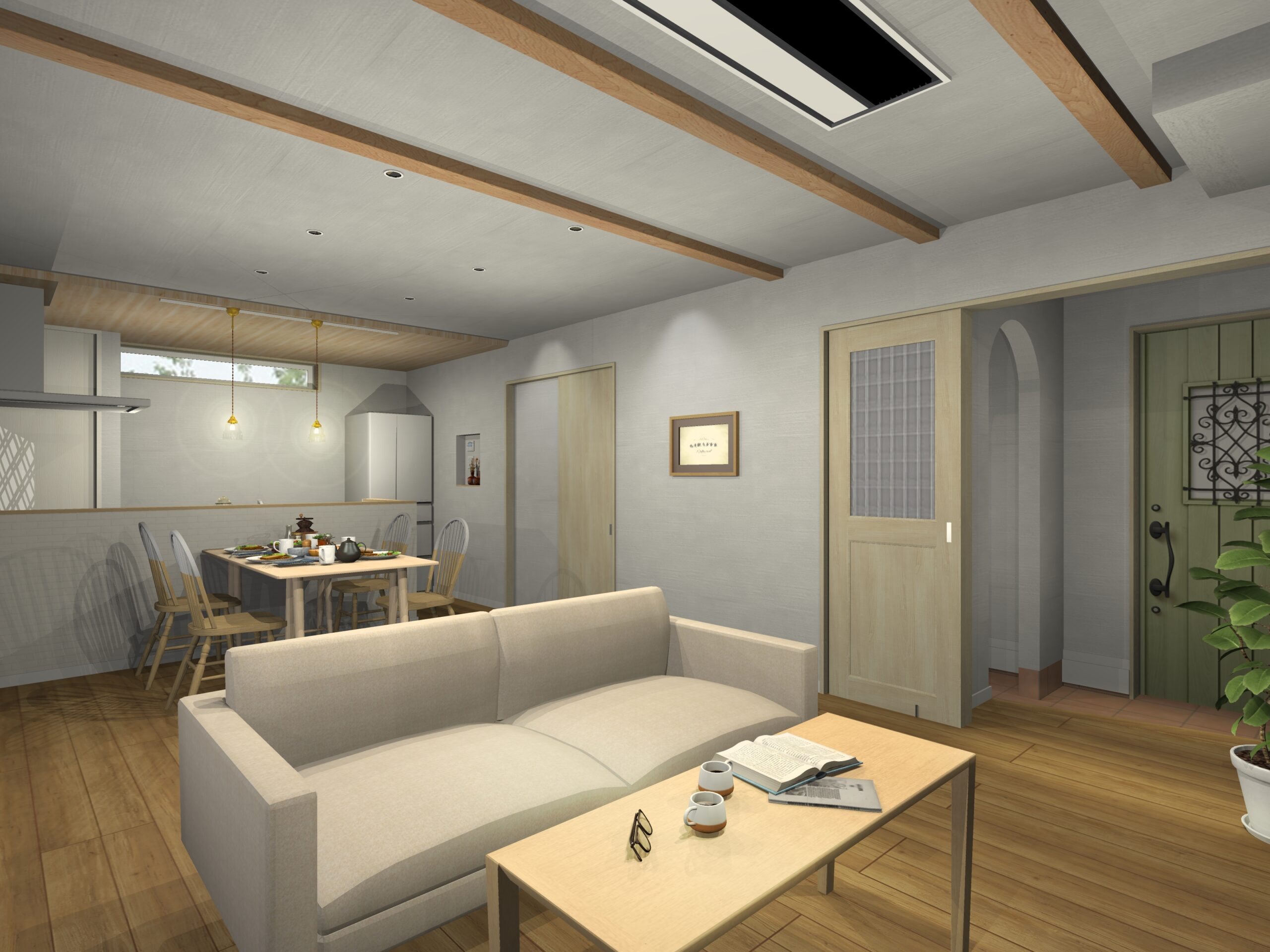 見学会邸のイメージパース