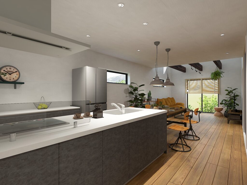 株式会社マルコーホーム名古屋店の完成見学会のイメージパース